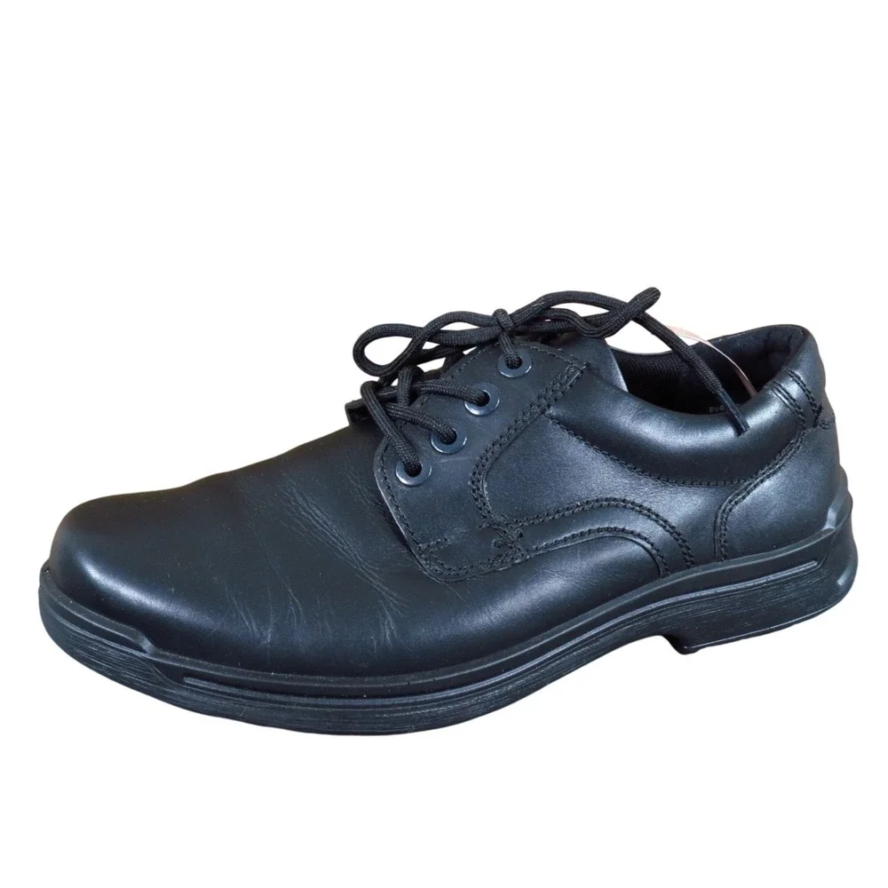 Hotter Burton‎ Men Oxford Shoes Size 8 Casual Walking Work Comfort Black Leather